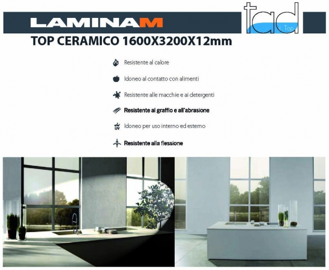 LAMINAM® TOP CERAMICO 1600X3200X12mm - Tad i Top